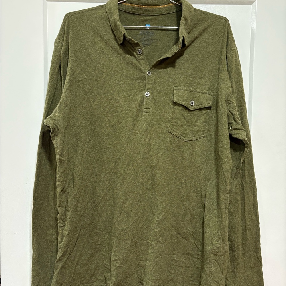 Kuhl Olive Button Down Men's Shirt